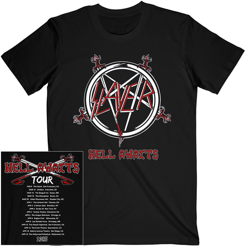 Slayer Hell Awaits 1985 Tour Shirt [Size: M]