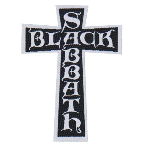 Black Sabbath Cross Logo Cut Out Patch